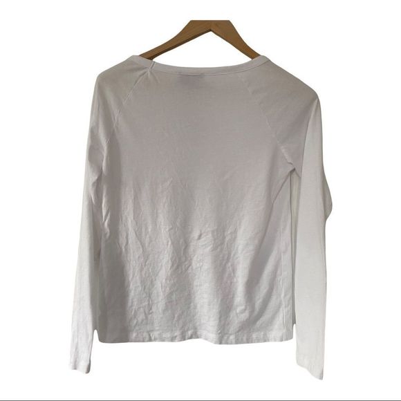 ELYSIAN long sleeve white tee shirt size medium nwt - Picture 6 of 6